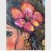 Tropical girl portrait -exotic oil painting 